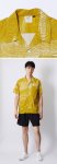 画像3: RIPPLE FLOW ALOHA SHIRTS YELLOW 119-023010 YL AKTR アクター Tシャツ ウエア  【MEN'S】【SALE商品】 (3)