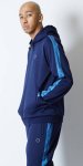 画像3: BASIC TRACK  SUITS JACKET BLUE 219-062010 BL AKTR アクター ジャケット アウトウエア ウエア 秋冬物 【MEN'S】【SALE商品】 (3)