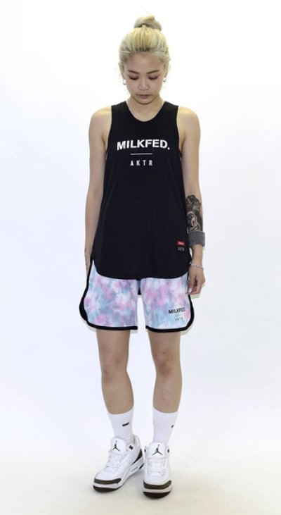 画像2: xMILKFED. LOGO TANK BLACK 120-069001 BK AKTR アクター ノースリーブ タンクトップ ウエア  【WOMEN'S】アパレル