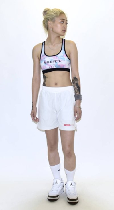 画像2: xMILKFED. TIEDYE SPORTS BRA L-BLUExRED 120-070021 LBLxRD AKTR アクター サポーター  【WOMEN'S】