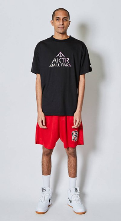 画像2: MONOGRAM MESH SHORTS RED 220-057002 RD AKTR アクター Shorts ショーツ バスパン ウエア  【MEN'S】【SALE商品】