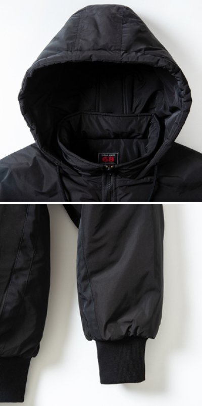 画像2: x68 23+45 WARM UP JACKET BLACK 220-073010 BK AKTR アクター ジャケット アウトウエア ウエア 秋冬物 【MEN'S】