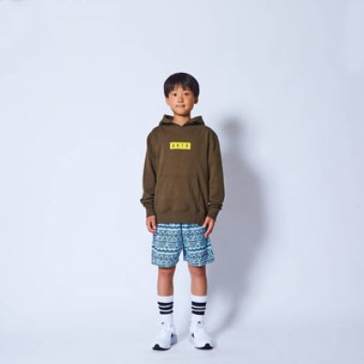 画像2: KIDS SWEAT PULLOVER PARKA OLIVE 221-083010 OL GS AKTR アクター パーカー アウトウエア ウエア 秋冬物 【BOY'S】 キッズ アパレル