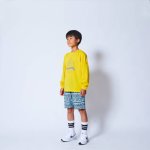 画像3: KIDS EMBLEM LOGO L/S SPORTS TEE Yellow 221-082005 YL GS AKTR アクター ロング　Tシャツ ウエア 秋冬物 【BOY'S】 キッズ アパレル (3)