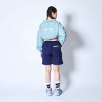 画像3: BREEZE HALF ZIP CROPPED SWEAT  L-BluE 221-062010 LBL AKTR アクター スウェット アウトウエア ウエア  【WOMEN'S】アパレル【SALE商品】 (3)