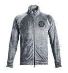 画像3: UA Velour Track Jacket Gray/Metallic Silver 1374837-012 UnderArmour アンダーアーマー ベロア ジャケット アウトウエア ウエア 秋冬物  【海外取寄】【MEN'S】 (3)