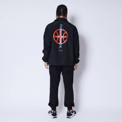 画像2: B.BALL GRAFFITI COACH JACKET BLACK 122-021010 BK AKTR アクター ジャケット アウトウエア ウエア 秋冬物 【MEN'S】【SALE商品】