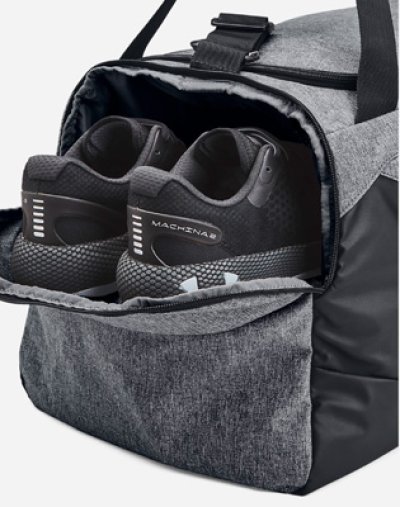 画像2: UA 5.0 DUFFLE M Gray/Black 1369223-012 DFLBG UnderArmour アンダーアーマー ダッフルバック バッグ