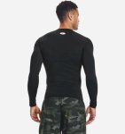 画像3: UA HG ARMOUR COMP L/S  Black 1361524-001 UnderArmour アンダーアーマー ロング　Tシャツ ウエア 秋冬物 【MEN'S】 (3)