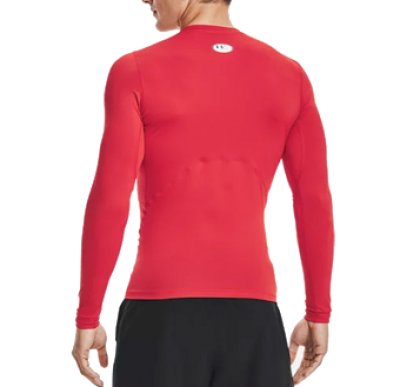 画像2: UA HG ARMOUR COMP L/S Red 1361524-600 UnderArmour アンダーアーマー ロング　Tシャツ ウエア 秋冬物 【MEN'S】