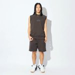 画像3: CUT-UP SWEAT SHORTS CHARCOAL 222-007002 CH AKTR アクター Shorts ショーツ バスパン ウエア  【MEN'S】【SALE商品】 (3)