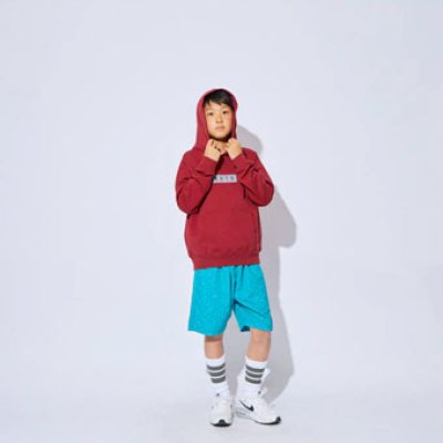 画像2: KIDS SWEAT PULLOVER HOODIE BURGUNDY 222-061010 BD GS AKTR アクター パーカー アウトウエア ウエア 秋冬物 【BOY'S】 キッズ アパレル【SALE商品】