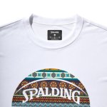 画像3: L/S Tee ボヘミアンボール White SMT22109-2000 Spalding スポルディング ロング　Tシャツ ウエア 秋冬物 【MEN'S】 (3)