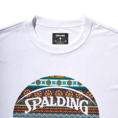 画像2: L/S Tee ボヘミアンボール White SMT22109-2000 Spalding スポルディング ロング　Tシャツ ウエア 秋冬物 【MEN'S】