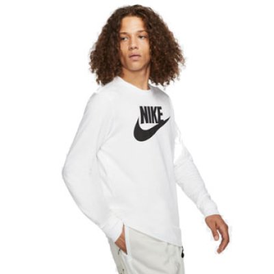 画像2: NSW アイコン フューチュラ L/S Tシャツ   White CI6292-100 Nike ナイキ ロング　Tシャツ ウエア 秋冬物 【MEN'S】