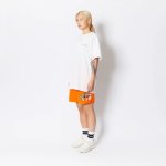 画像3: MIXTURE LOGO SHORT WIDE PANTS ORANGE 123-017002 OR AKTR アクター Shorts ショーツ バスパン ウエア  【MEN'S】【SALE商品】 (3)