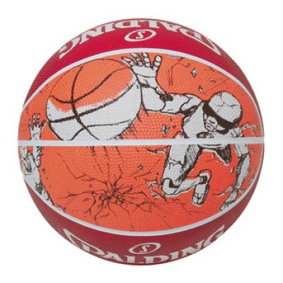 画像2: スケッチ ドリブル ラバー 5号球 Red/Orang 84-558Z Spalding スポルディング ボール  【SALE商品】