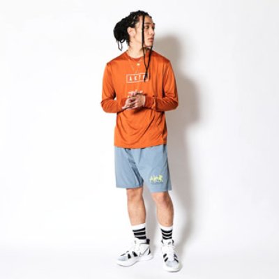 画像2: AKTR LOGO L/S SPORTS TEE ORANGE 223-004005 OR AKTR アクター ロング　Tシャツ ウエア 秋冬物 【MEN'S】【SALE商品】