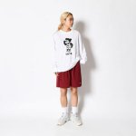 画像3: STENCIL NICK L/S SPORTS TEE WHITE 223-017005 WH AKTR アクター ロング　Tシャツ ウエア 秋冬物 【MEN'S】 (3)