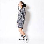 画像3: REAL TREE CAMO SHORT WIDE PANTS BLACK 223-015002 BK AKTR アクター Shorts ショーツ バスパン ウエア  【MEN'S】【SALE商品】 (3)