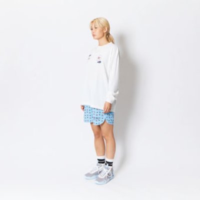 画像2: GLOW PIPING SHORTS LIGHT BLUE 123-051002 LBL AKTR アクター Shorts ショーツ バスパン ウエア  【WOMEN'S】アパレル