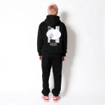 画像3: AEROSTEAM PHOTO SWEAT ZIP HOODIE BLACK 223-020010 BK AKTR アクター パーカー アウトウエア ウエア 秋冬物 【MEN'S】【SALE商品】 (3)