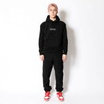 画像3: LOGO SWEAT PANTS BLACK 223-021020 BK AKTR アクター Pants パンツ ウエア 秋冬物 【MEN'S】【SALE商品】 (3)