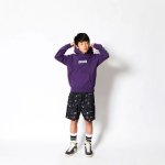 画像3: KIDS LOGO SWEAT PULLOVER HOODIE PURPLE 223-041010 PL GS AKTR アクター パーカー アウトウエア ウエア 秋冬物 【BOY'S】 キッズ アパレル【SALE商品】 (3)