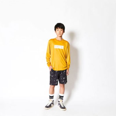 画像2: KIDS AKTR LOGO L/S SPORTS TEE YELLOW 223-042005 YL GS AKTR アクター ロング　Tシャツ ウエア 秋冬物 【BOY'S】 キッズ アパレル【SALE商品】