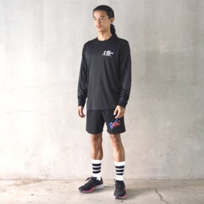 画像2: xSPORTY AAC L/S SPORTS TEE BLACK 223-047005 BK AKTR アクター ロング　Tシャツ ウエア 秋冬物 【MEN'S】