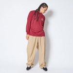 画像3: PEACEBALL T.C. L/S SPORTS TEE BURGUNDY 223-101005 BD AKTR アクター ロング　Tシャツ ウエア 秋冬物 【MEN'S】【SALE商品】 (3)