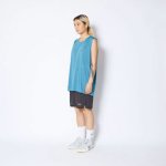 画像3: 1-PT AKTR LOGO SLEEVELESS TEE BLUE 124-004005 BL AKTR アクター ノースリーブ タンクトップ ウエア  【MEN'S】 (3)