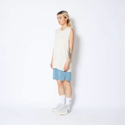 画像2: 1-PT AKTR LOGO SLEEVELESS TEE ECRU 124-004005 ECRU AKTR アクター ノースリーブ タンクトップ ウエア  【MEN'S】