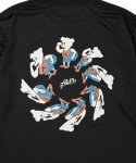 画像3: TORSION NICK L/S SPORTS TEE BLACK 225-022005 BK AKTR アクター ロング　Tシャツ ウエア 秋冬物 【MEN'S】 (3)