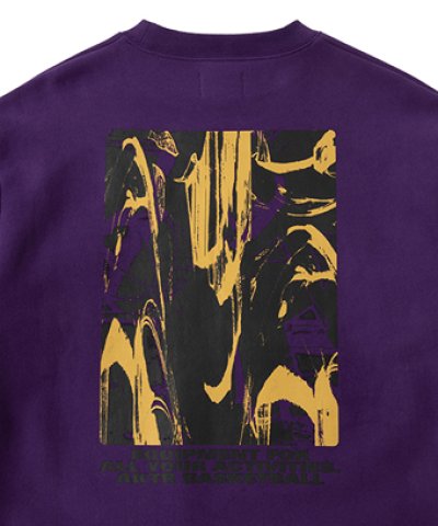 画像2: WILD-CARD SWEAT CREW NECK PURPLE 225-026010 PL AKTR アクター スウェット アウトウエア ウエア  【MEN'S】