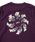 画像3: KIDS TORSION NICK L/S SPORTS TEE PURPLE 225-037005 PL GS AKTR アクター ロング　Tシャツ ウエア 秋冬物 【BOY'S】 キッズ アパレル (3)