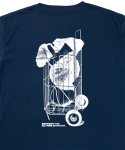 画像3: FREEDOM GRAPHIC LOOSE FIT T/C TEE NAVY 225-029005 NV AKTR アクター Tシャツ ウエア  【MEN'S】 (3)