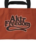 画像3: FREEDOM LOGO BIG TOTE BAG RED 225-032022 RD TOTBG AKTR アクター バッグ (3)