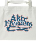 画像3: FREEDOM LOGO BIG TOTE BAG WHITE 225-032022 WH TOTBG AKTR アクター バッグ (3)