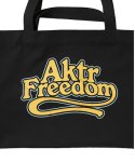 画像3: FREEDOM LOGO BIG TOTE BAG BLACK 225-032022 BK TOTBG AKTR アクター バッグ (3)