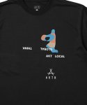画像3: FREE MOTION SPORTS TEE BLACK 225-001005 BK AKTR アクター Tシャツ ウエア  【MEN'S】 (3)