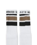画像3: MONSTER SOCKS WHITExD-GRAY 225-006021 WHxGY AKTR アクター ソックス (3)