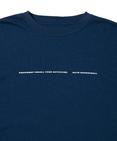 画像2: WILD-CARD LOOSE FIT T/C TEE NAVY 225-014005 NV AKTR アクター Tシャツ ウエア  【MEN'S】