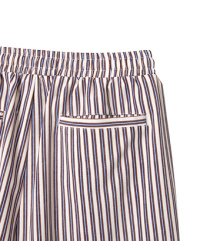 画像2: FREEDOM STRIPE 5.5-INCH SHRT WD PNTS ECRU 225-030002 ECRU AKTR アクター Shorts ショーツ バスパン ウエア  【MEN'S】