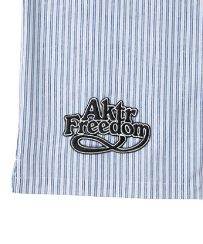 画像2: FREEDOM STRIPE SHIRTS BLUE 225-031010 BL AKTR アクター Tシャツ ウエア  【MEN'S】