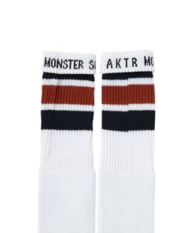 画像2: MONSTER SOCKS WHITExNAVY 225-033021 WHxNV AKTR アクター ソックス