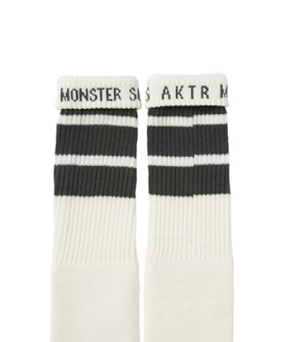 画像2: MONSTER SOCKS ECRUxGRAY 225-033021 ECRUxGY AKTR アクター ソックス