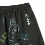 画像3: MEMORIAL  5.5-INCH SHRT WD PNTS CHARCOAL GRAY 126-002002 GY AKTR アクター Shorts ショーツ バスパン ウエア  【MEN'S】 (3)