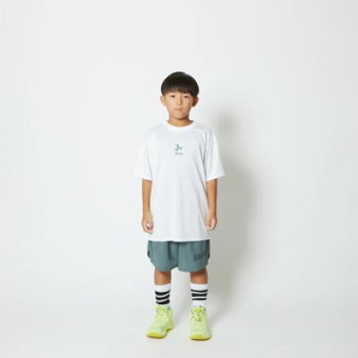 画像2: KIDS TRI-LINE SPORTS TEE WHITE 126-022005 WH GS AKTR アクター Tシャツ ウエア  【BOY'S】 キッズ アパレル
