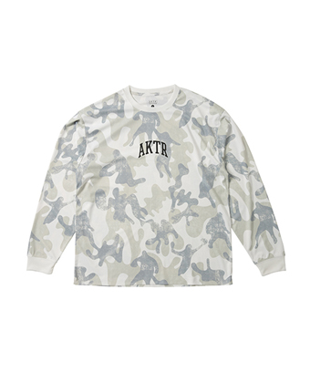 画像1: PLAY CAMO LOOSE FIT L/S SP TEE WHITE 225-019005 WH AKTR アクター ロング Tシャツ ウエア 秋冬物 【MEN'S】 (1)